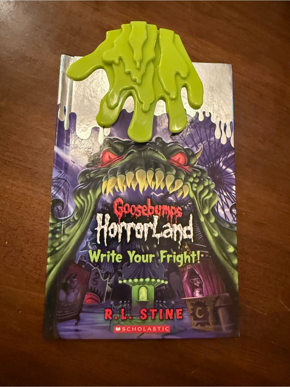 Goosebumps HorrorLand Write Your Fright! Book with Lime Green Slime closure